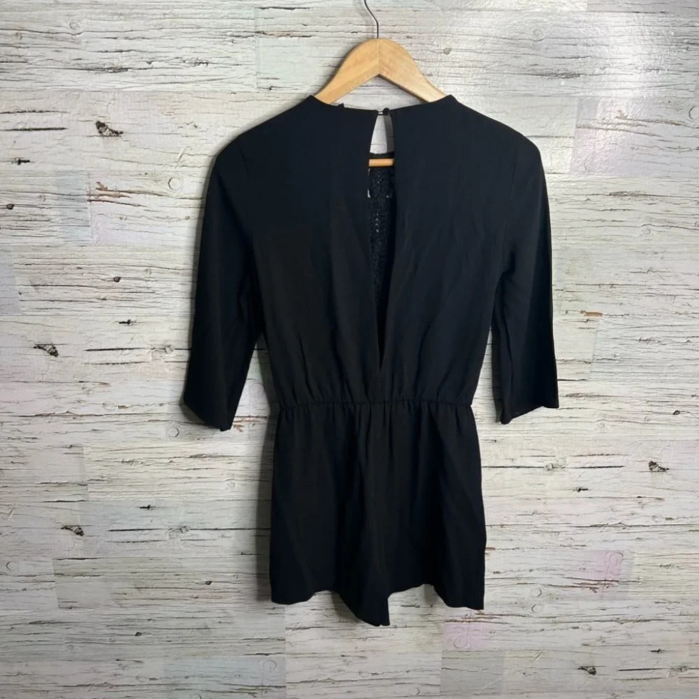 H&M black romper lace size 4 - Picture 4 of 4